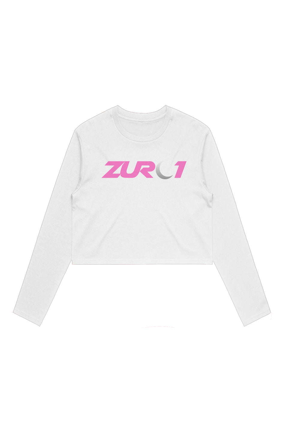Sporty Pink Crop L/S Tee