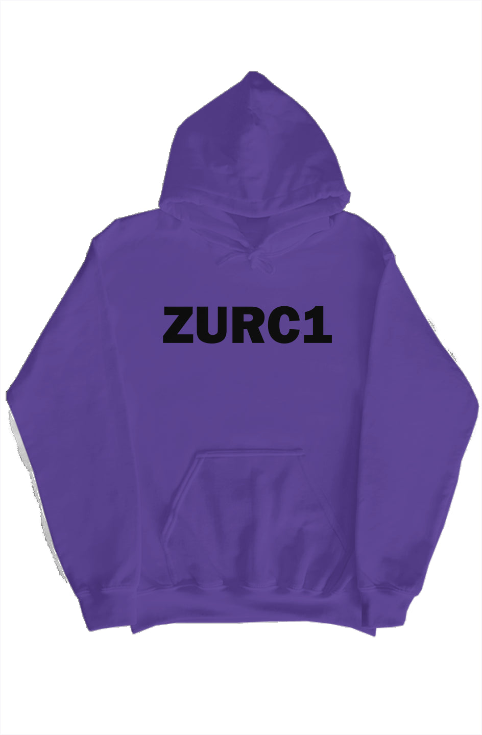 ZURC1 BLACK TEXT HOODIE