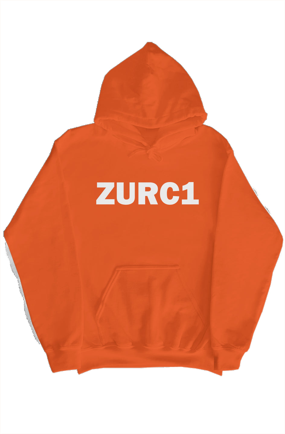 ZURC1 WHITE TEXT HOODIE