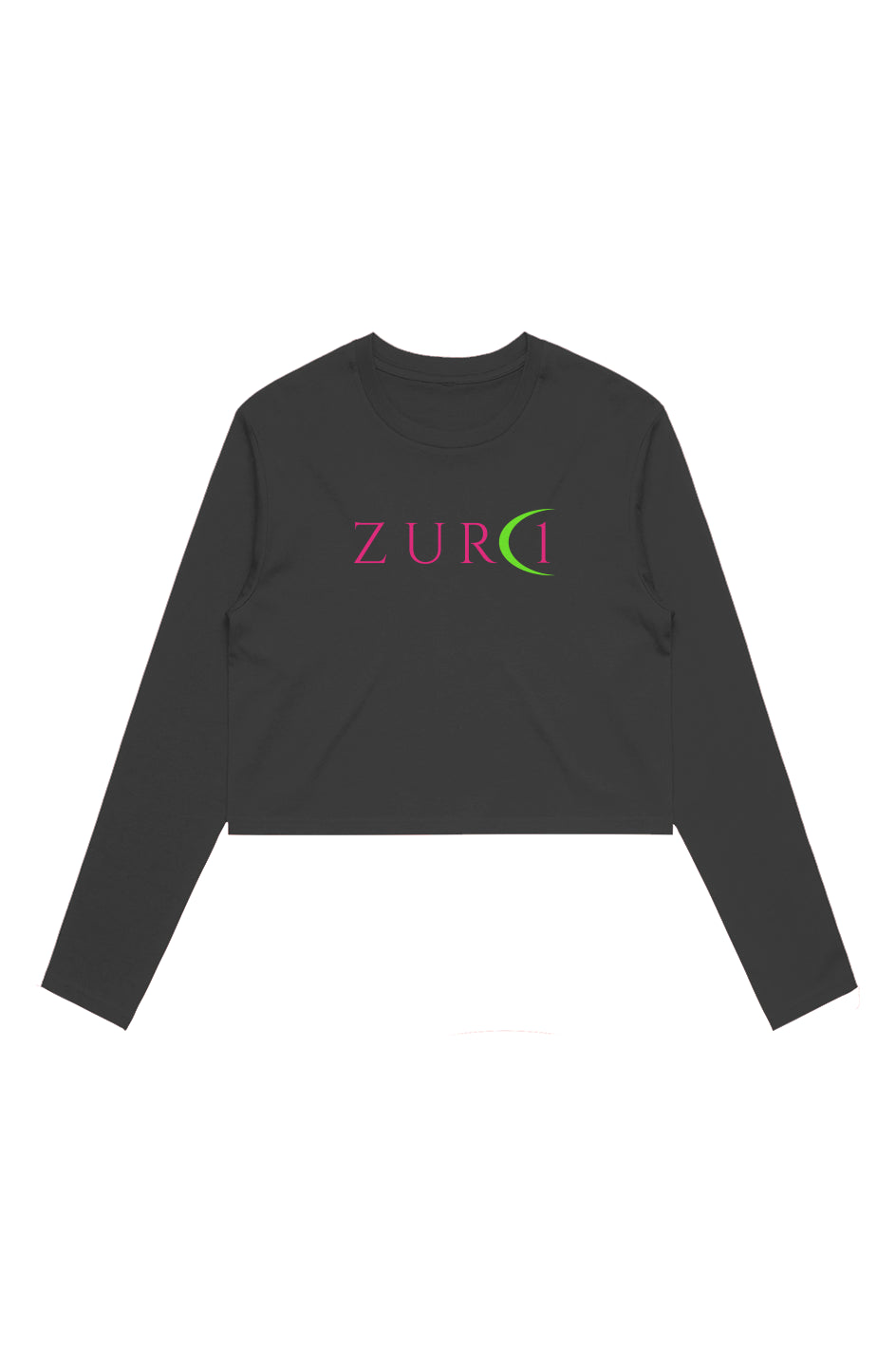 Pink N Green Crop L/S Tee