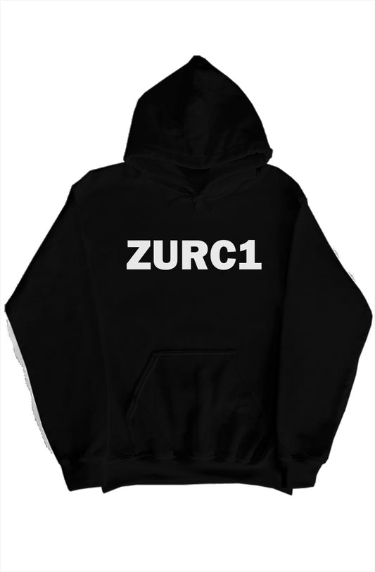 ZURC1 WHITE TEXT HOODIE