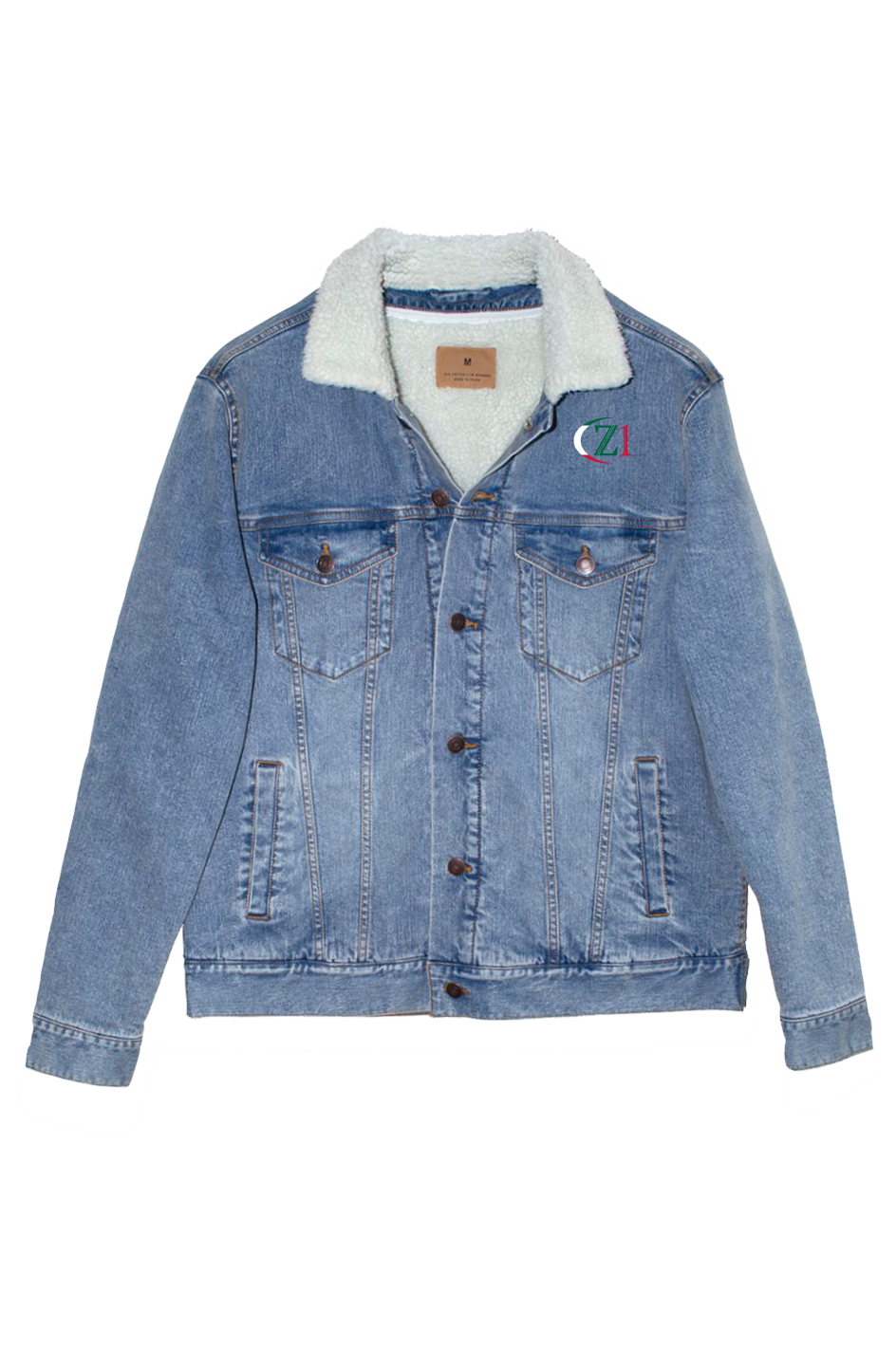 Unisex Sherpa Lined Denim Jacket