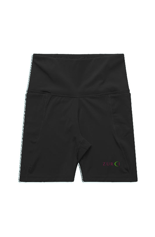 WO'S ACTIVE BIKE SHORTS Pink N Green CRESENT